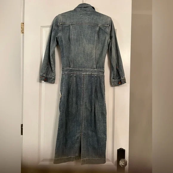 Alexander McQueen denim dress. - Picture 2 of 9